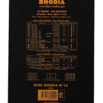 Rhodia Original must klamberköites A5 valge sisuga - Image 2