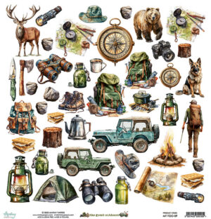 Disainpaber/väljalõiked- The great outdoors 09