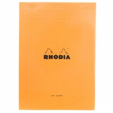 Rhodia Original oranž klamberköites A4, valge sisuga