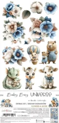 Väljalõikeplokk  – BABY BOY UNIVERSE – EXTRAS set – FLOWERS