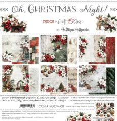 Paberiplokk 30,5 cm x 30,5 cm –  OH CHRISTMAS NIGHT