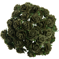 Paberlilled mooruspuu paberist (mulberry) – roosid 15mm, 10tk, oliiviroheline