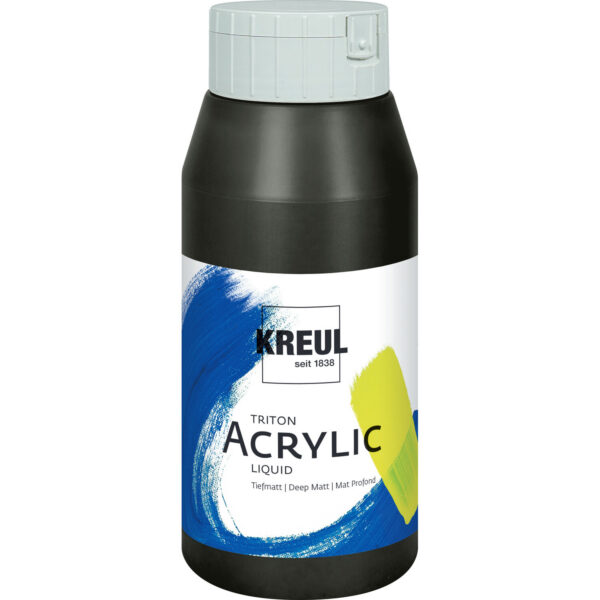 Kreul Triton Acrylic Liquid Black 750 ml