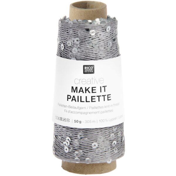 Creative Make It Paillette litrilõng hall 50 g – Rico Design