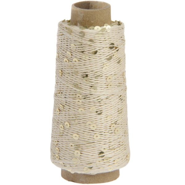 Creative Make It Paillette litrilõng kuldne 50 g – Rico Design
