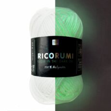 Ricorumi Glow in the Dark helendav lõng valge 25 g – Rico Design