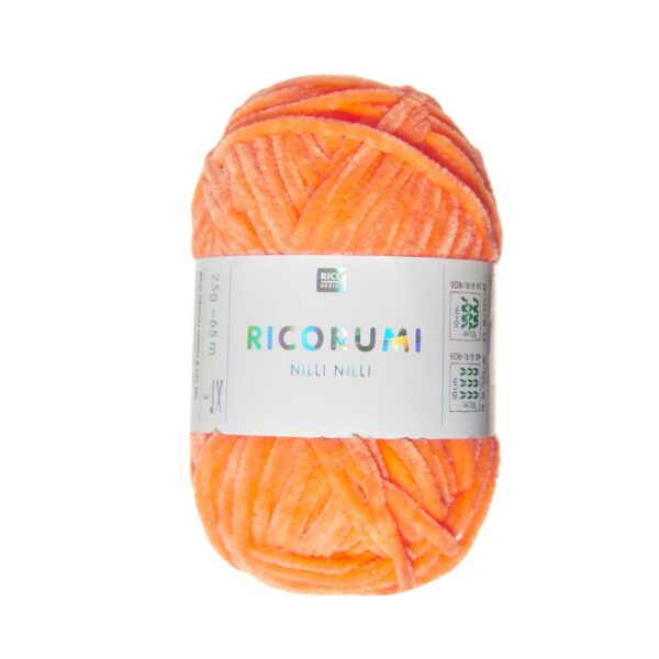 Ricorumi Nilli Nilli šenillilõng neoonoranž 25 g – Rico Design