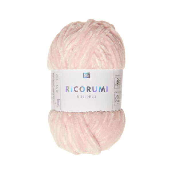 Ricorumi Nilli Nilli šenillilõng roosa 25 g – Rico Design