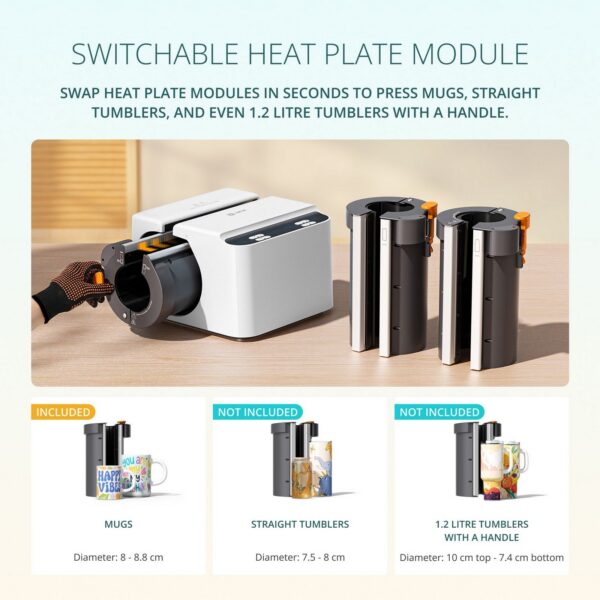 LOKLiK Auto Mug Heat Press – automaatne kruusipress
