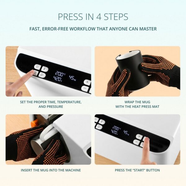 LOKLiK Auto Mug Heat Press – automaatne kruusipress