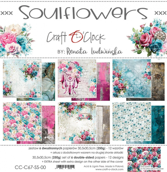 craft-oclock-soulflowers-12×12-inch-paper-set-cc-c